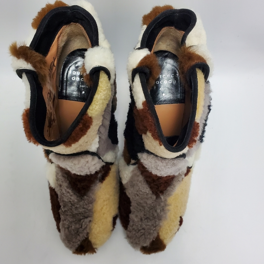 Laurence Dacade Pete Patchwork Shearling Fur Boot… - image 7